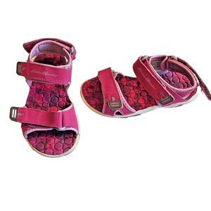 Eddie Bauer Girl's Cascadia River Sandal Hot Pink Adjustable Strap Size 12M